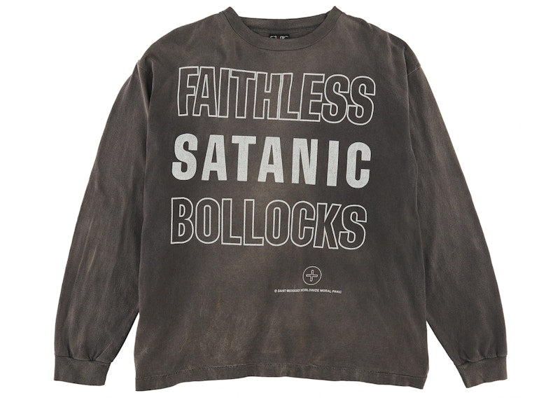 Saint Mxxxxxx Bollocks L/S Tee Black