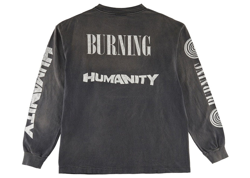 Saint Mxxxxxx Burning L/S Tee Vintage Black