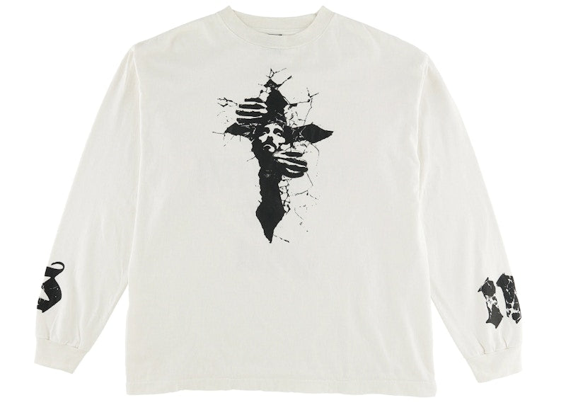 Saint Mxxxxxx Coming for You L/S Tee White