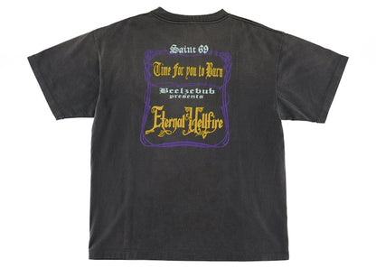 Saint Mxxxxxx Devil Hand T-Shirt Vintage Black