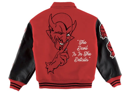 Saint Mxxxxxx Devil Varsity Jacket Red
