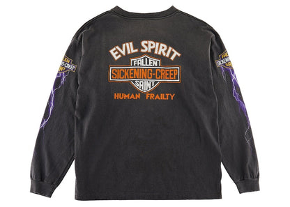 Saint Mxxxxxx Evil Spilit L/S T-Shirt Vintage Black