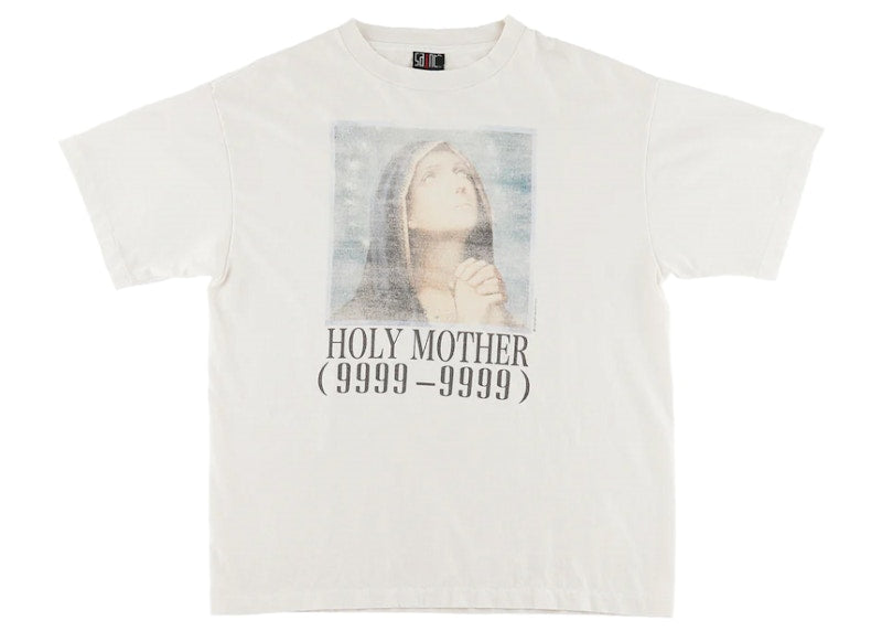 Saint Mxxxxxx Holy Mother T-Shirt Vintage White
