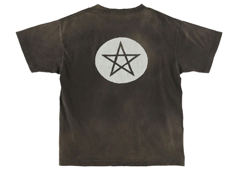 Saint Mxxxxxx Human Fear T-Shirt Vintage Black