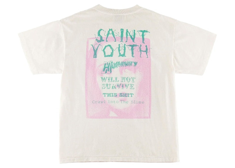 Saint Mxxxxxx Humanity T-Shirt Vintage White