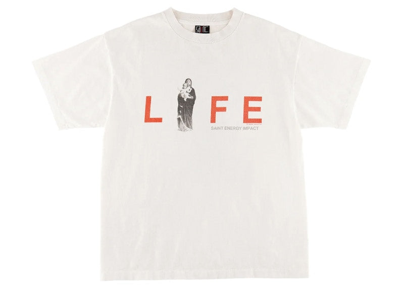 Saint Mxxxxxx Life Maria T-Shirt Vintage White