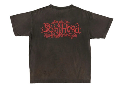 Saint Mxxxxxx Love Saint Hood T-Shirt Vintage Black