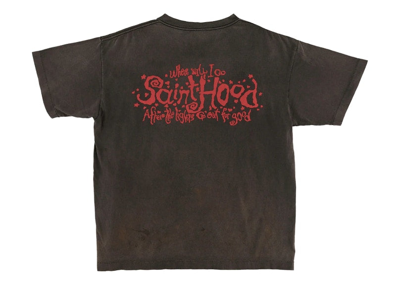 Saint Mxxxxxx Love Saint Hood T-Shirt Vintage Black