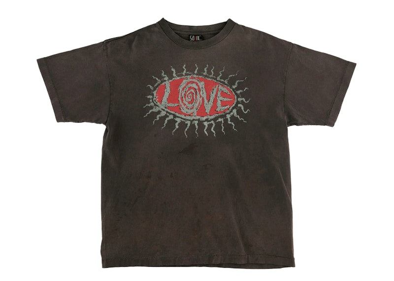 Saint Mxxxxxx Love Saint Hood T-Shirt Vintage Black