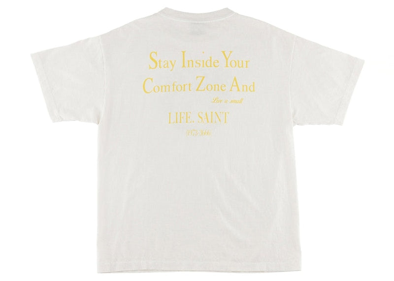 Saint Mxxxxxx Love and Hate Baby T-Shirt Vintage White