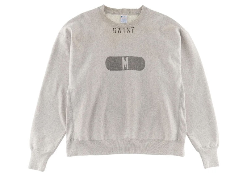 Saint Mxxxxxx M Crewneck Sweatshirt Grey