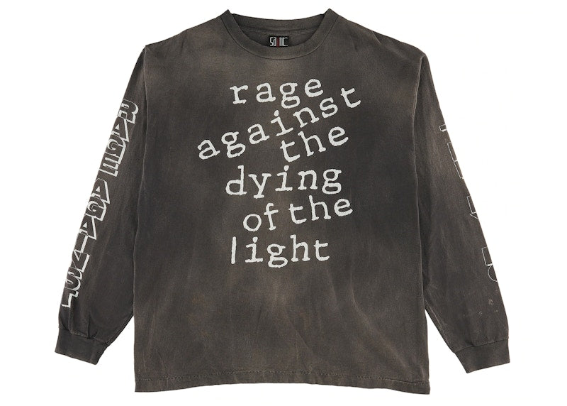 Saint Mxxxxxx Rage Against L/S Tee Black