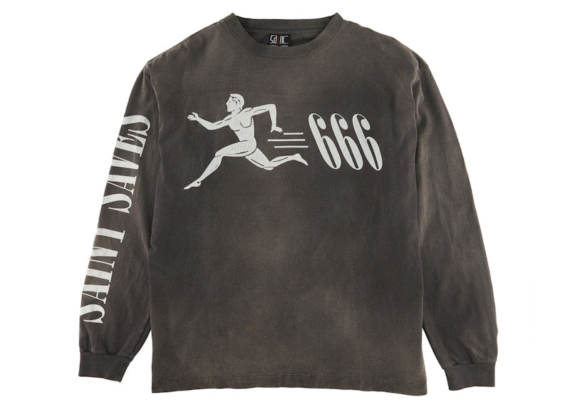 Saint Mxxxxxx Running L/S Tee Black