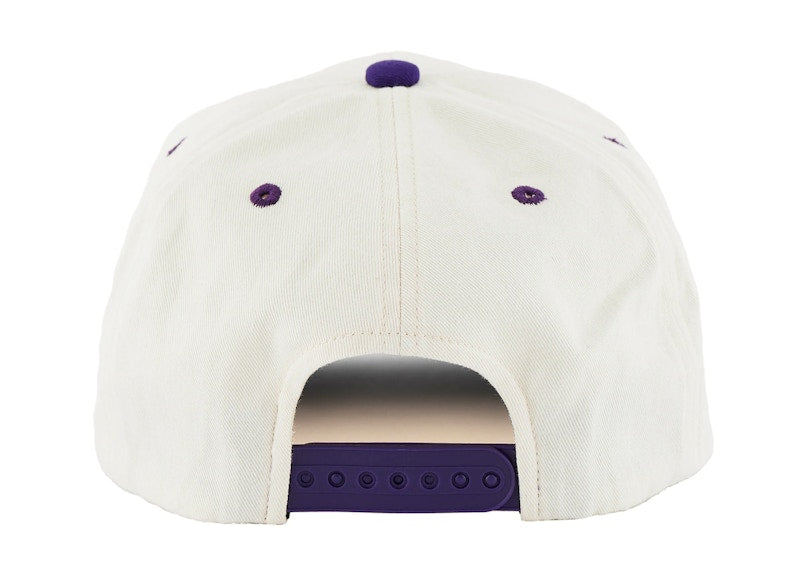Saint Mxxxxxx Saint Circle Logo Cap White Purple