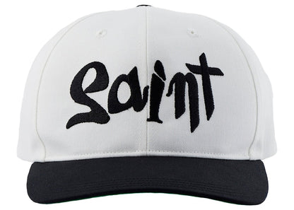 Saint Mxxxxxx Saint Logo Cap White Black