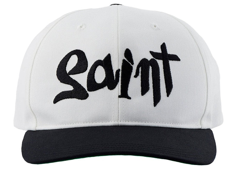 Saint Mxxxxxx Saint Logo Cap White Black