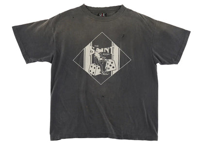 Saint Mxxxxxx Saint Room Damaged T-Shirt Vintage Black