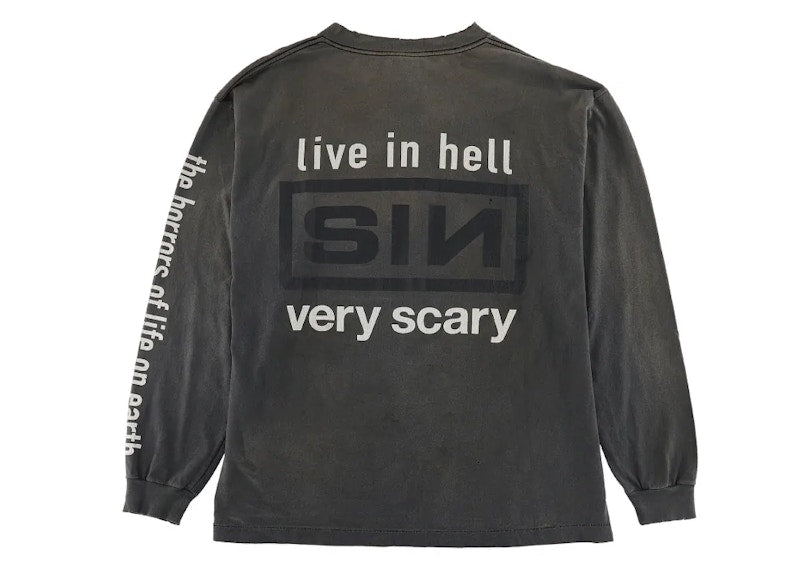 Saint Mxxxxxx Sin L/S T-Shirt Vintage Black