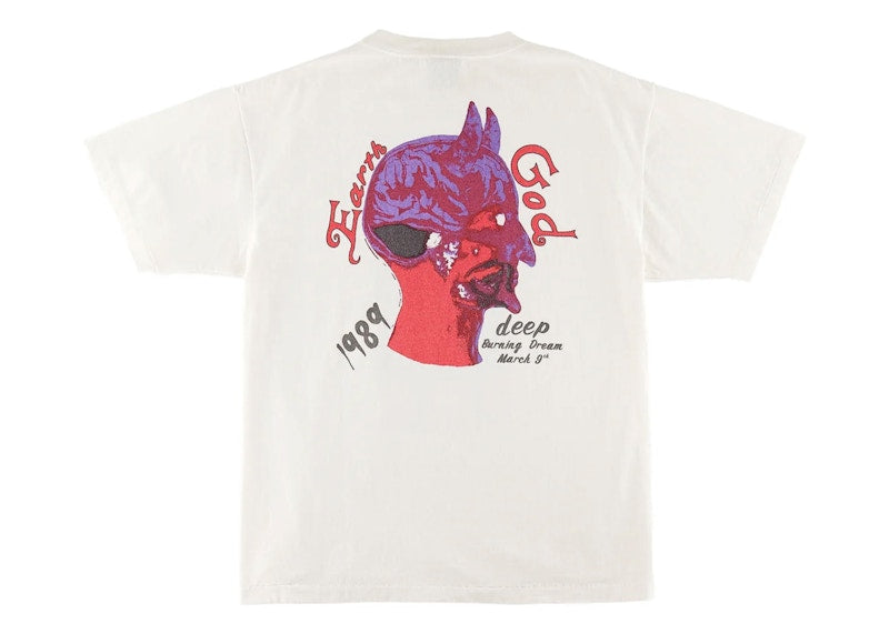 Saint Mxxxxxx Space God Tee Vintage White
