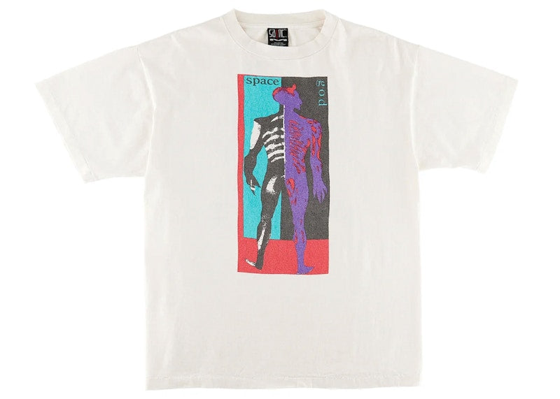 Saint Mxxxxxx Space God Tee Vintage White