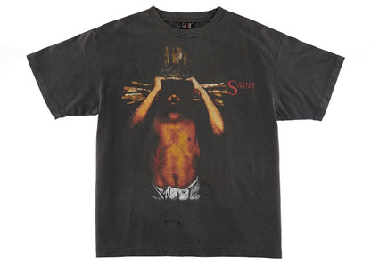 Saint Mxxxxxx We Live Hell T-Shirt Vintage Black