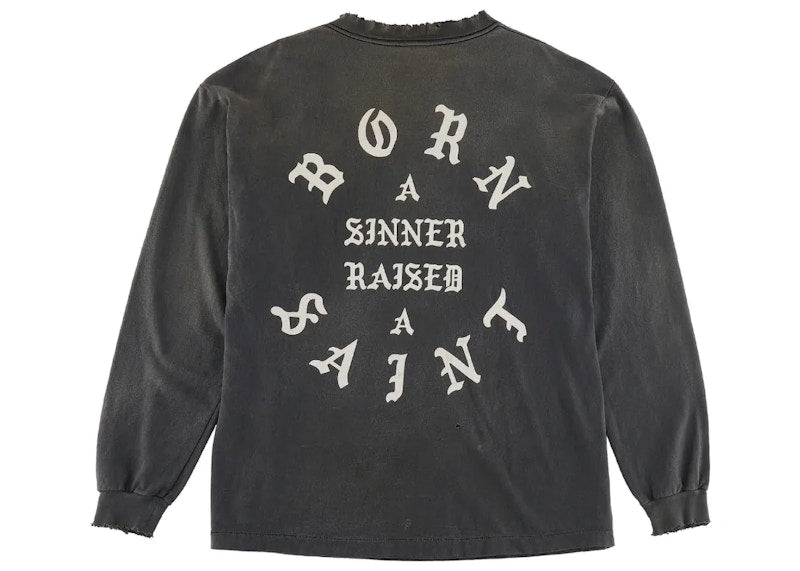 Saint Mxxxxxx x Born X Raised Clown L/S T-Shirt Vintage Black