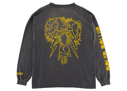 Saint Mxxxxxx x David Bowie Hunky L/S T-Shirt Faded Black