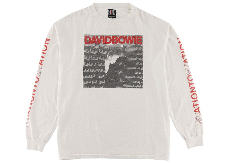 Saint Mxxxxxx x David Bowie Station L/S T-Shirt White