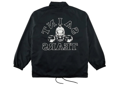 Saint Mxxxxxx x Denim Tears Coach Jacket Black White