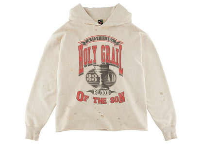 Saint Mxxxxxx x Denim Tears Holy Grail Hoodie Vintage Grey