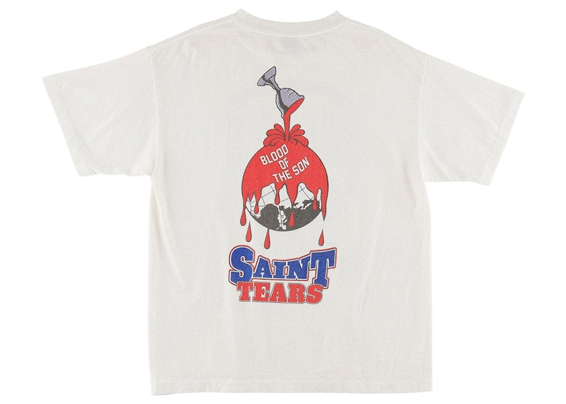 Saint Mxxxxxx x Denim Tears Holy Grail T-Shirt Vintage White