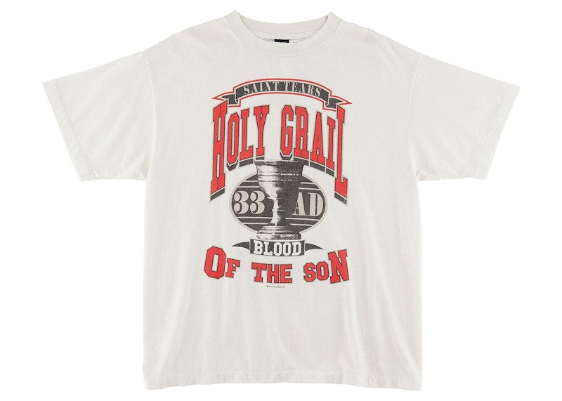Saint Mxxxxxx x Denim Tears Holy Grail T-Shirt Vintage White