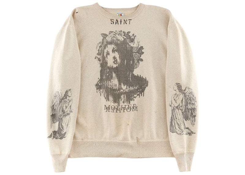 Saint Mxxxxxx x Kosuke Kawamura Mother Crewneck Sweatshirt Grey