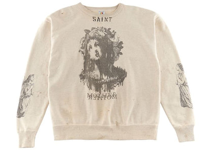 Saint Mxxxxxx x Kosuke Kawamura Mother Crewneck Sweatshirt Grey