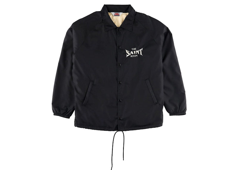 Saint Mxxxxxx x Shermer Academy Coach Jacket Black