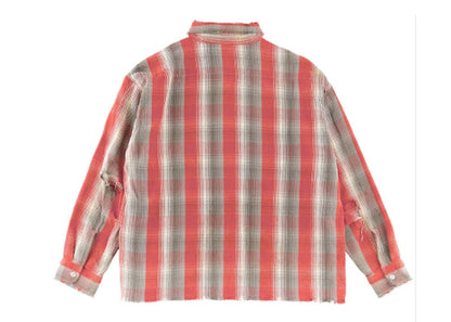 Saint Mxxxxxx x Shermer Academy Flannel Shirt Red
