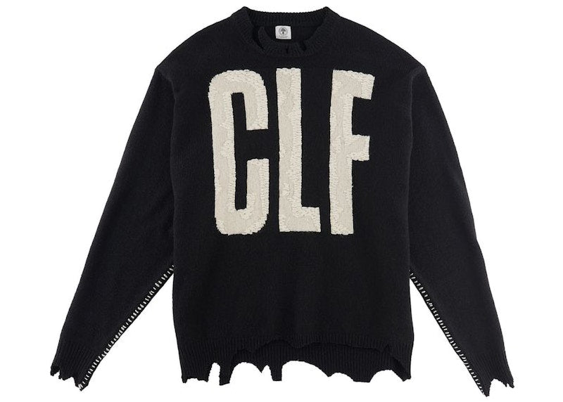 Saint Mxxxxxx x VLONE CLF Knit Sweater Vintage Black