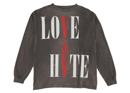 Saint Mxxxxxx x VLONE Love & Hate L/S Tee Black