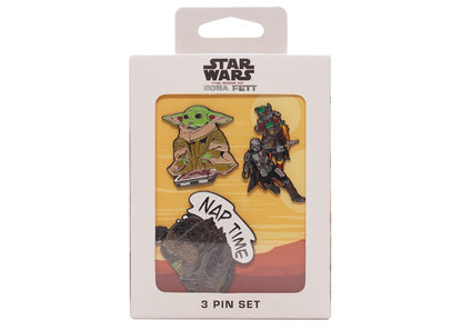 Salesone Studios Star Wars The Book of Boba Fett (Nap Time) 2022 SDCC Entertainment Earth Exclusive Pin Set