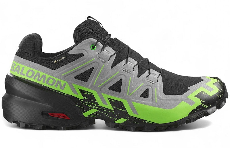 Salomon Speedcross 6 Gore-Tex Black Alloy Green Gecko