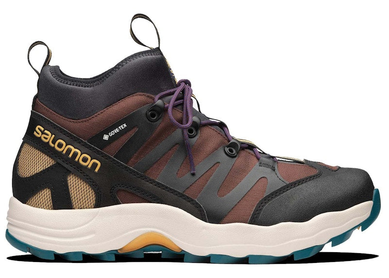 Salomon XA-Pro 1 Mid Gore-Tex Black Chocolate Brown Blue