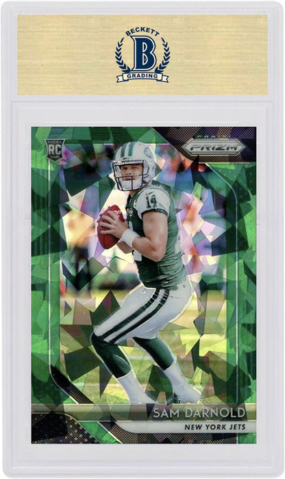 Sam Darnold 2018 Panini Prizm Football Rookie Green Crystals /75 #203 (PSA or BGS Graded)