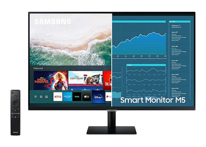 Samsung 27" M5 1920 x 1080 FHD Smart Monitor and Streaming TV LS27AM500NNXZA