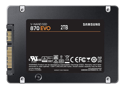 Samsung 870 EVO 2.5" SATA 2TB SSD MZ-77E2T0B/AM