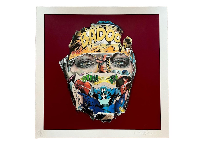 Sandra Chevrier La Cage entre l'ombre et la lumière Print (Signed, Edition of 30) Burgundy