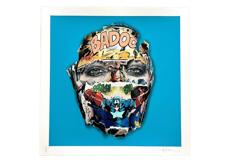 Sandra Chevrier La Cage entre l'ombre et la lumière Print (Signed, Edition of 30) Turquoise