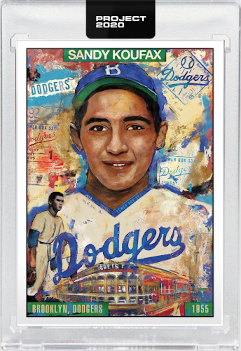 Sandy Koufax 1955 Topps Project 2020 Andrew Thiele Artist Proof /20 #49