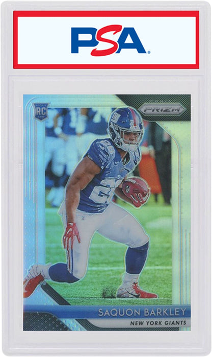 Saquon Barkely 2018 Panini Prizm Rookie Silver #202 (PSA or BGS Graded)