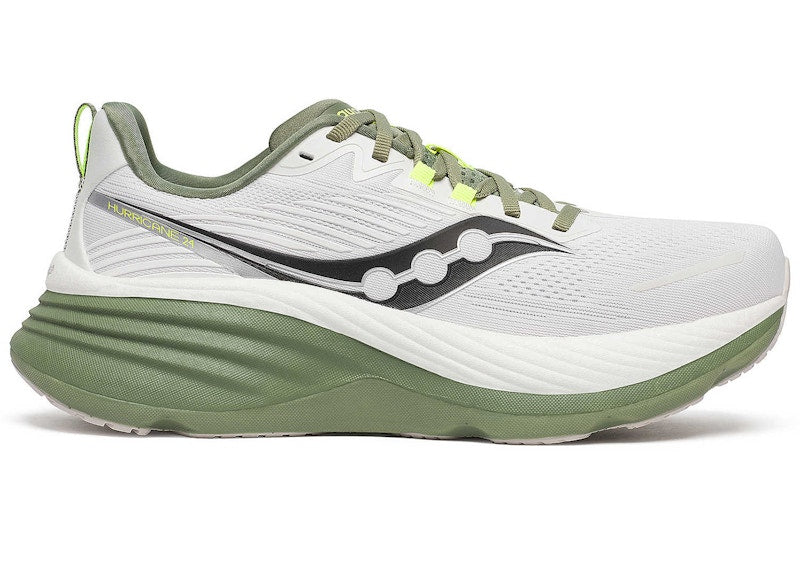 Saucony Hurricane 24 White Olivine