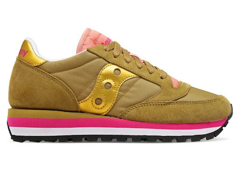 Saucony Jazz Triple Olive Gold Pink (Women's)
